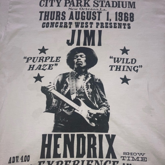 VINTAGE JIMI HENDRIX CONCERT SHIRT - Picture 2 of 5
